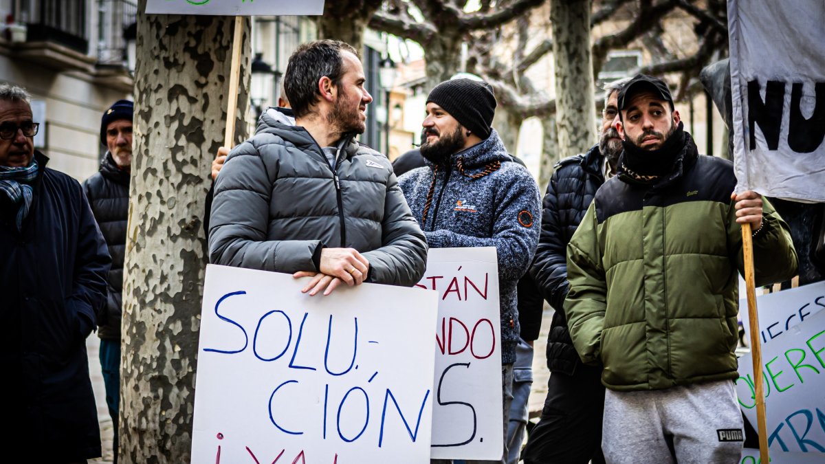 Protesta de los trabajadores de Losán.