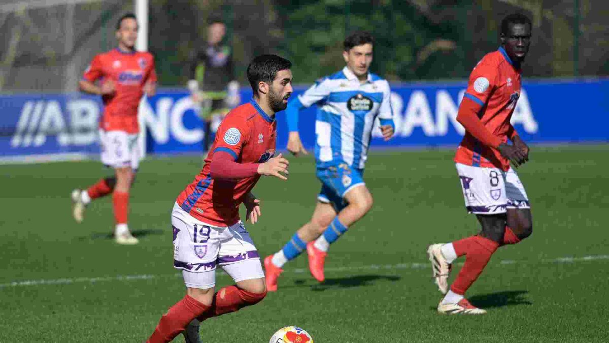 Imagen de la derrota del Numancia en su desplazamiento al campo del Fabril.