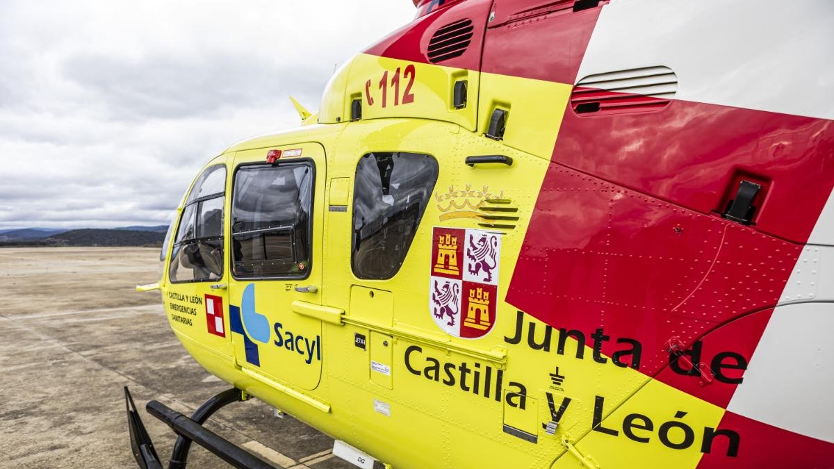 Helicóptero de Sacyl.