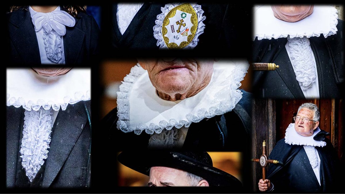 Varios detalles del traje de los felipecuartos de Ágreda.