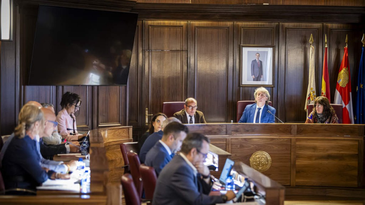 Vista parcial del Pleno del Ayuntamiento.