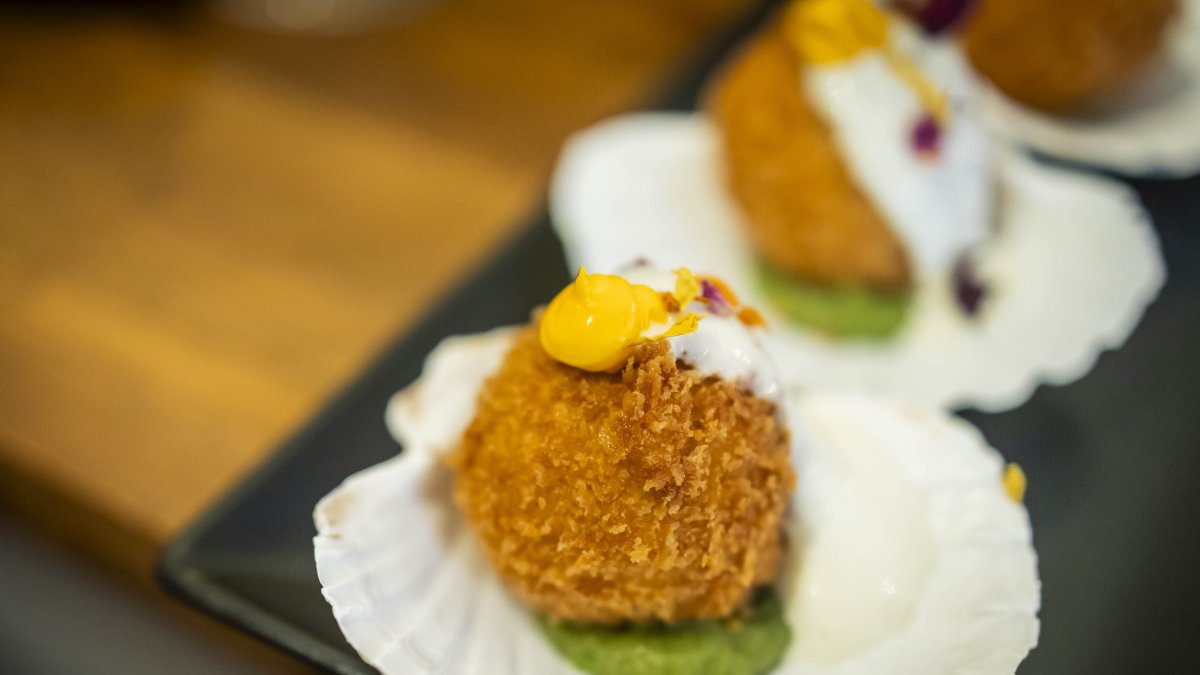 Una croqueta del concurso, en una pasada edición.