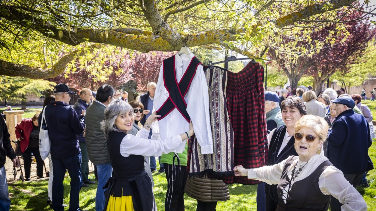 Trajes tradicionales en la celebración del 23 de abril el año pasado en Soria.