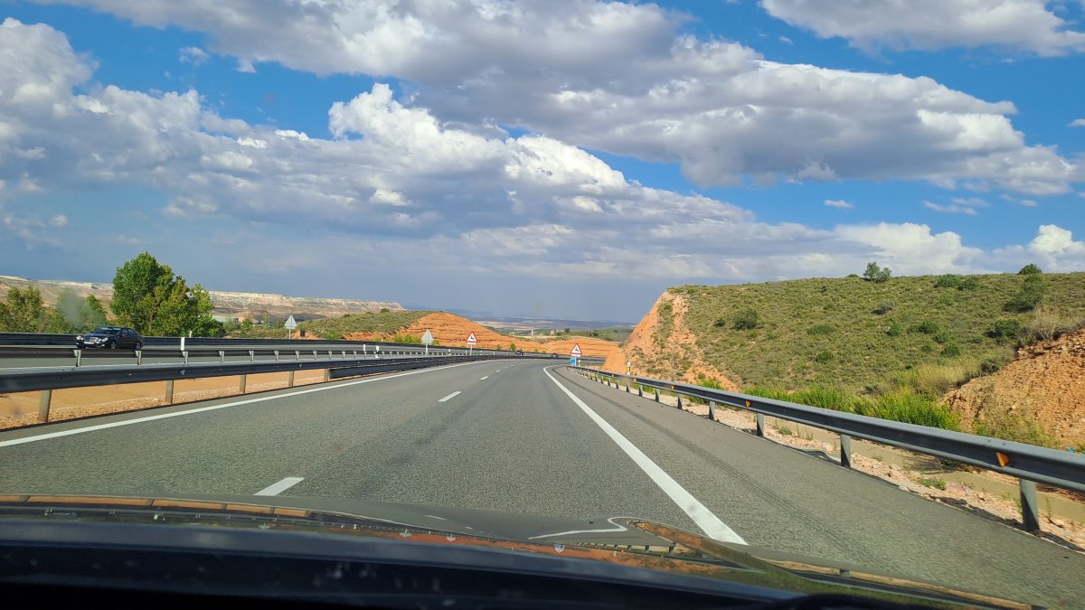 Imagen de la A-2 a su paso por la provincia de Soria.