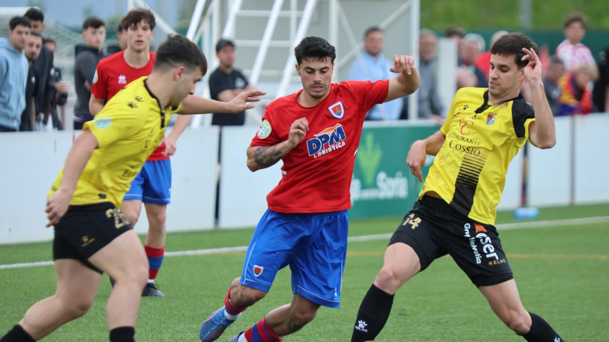 Imagen del partido del pasado sábado del Numancia B ante el Mojados.