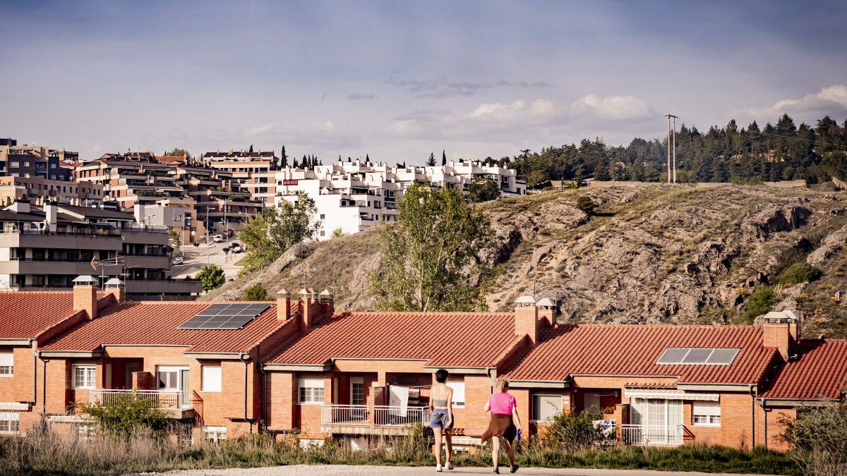 Aspecto este miércoles de Cerro de los Moros, donde Pilares de Arlanzón reclama sus derechos urbanísticos.