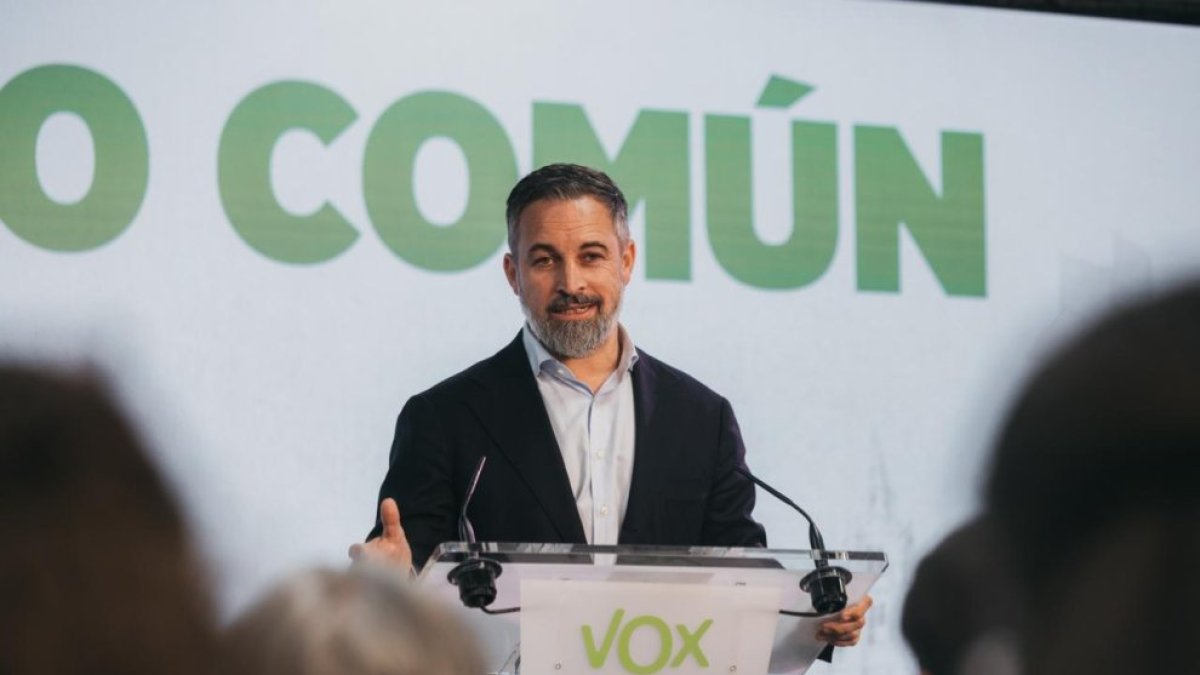 El presidente de VOX, Santiago Abascal.