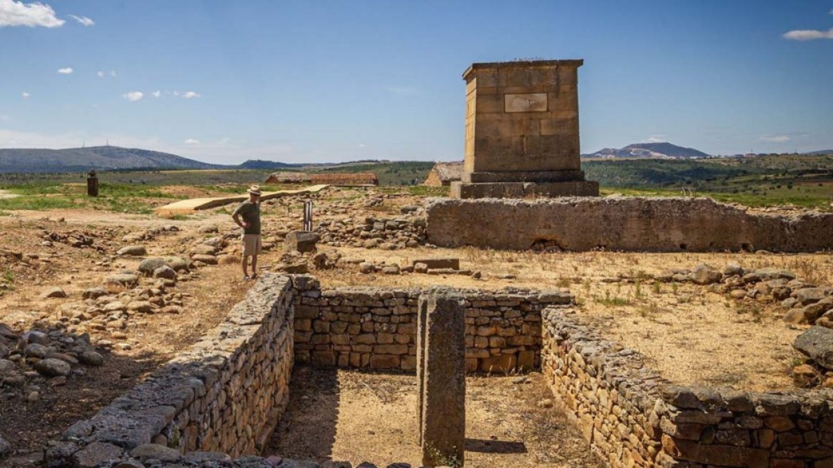 Ruinas de la antigua ciudad de Numancia.