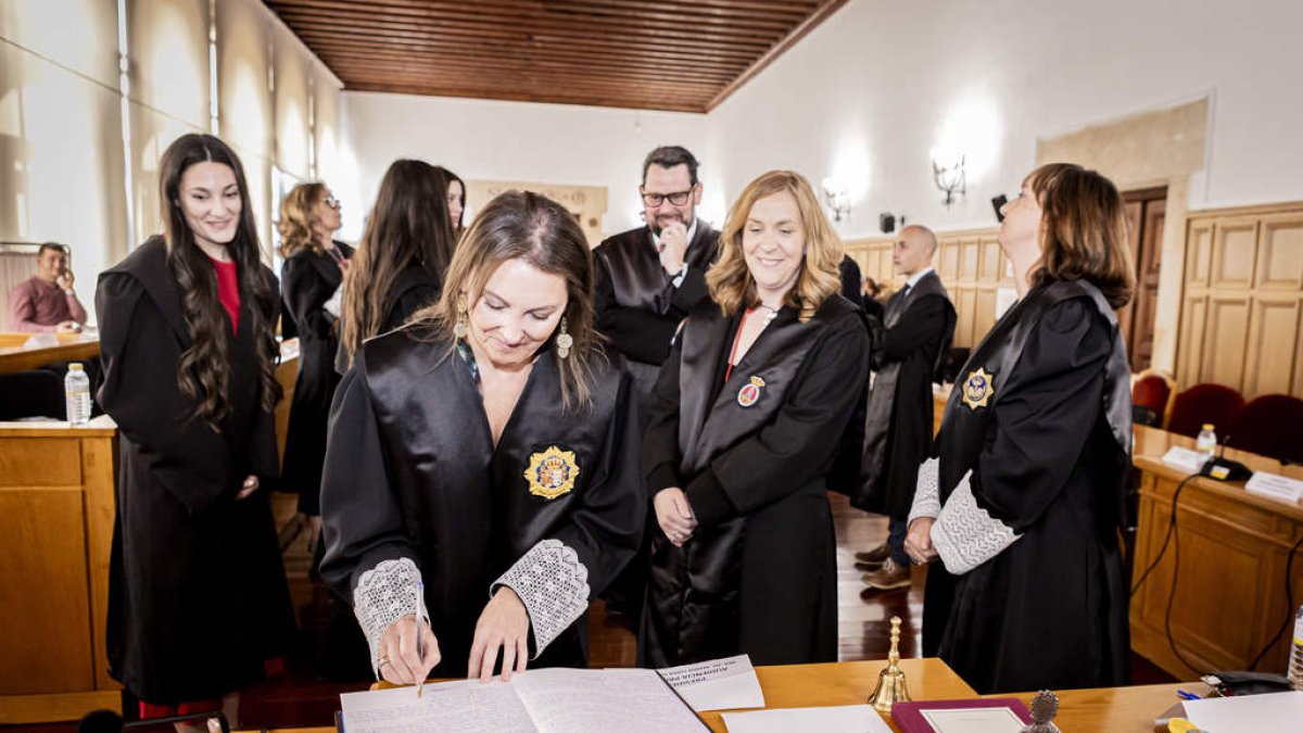 Las nuevas letradas que se incorporan al Colegio de la Abogacía de Soria.