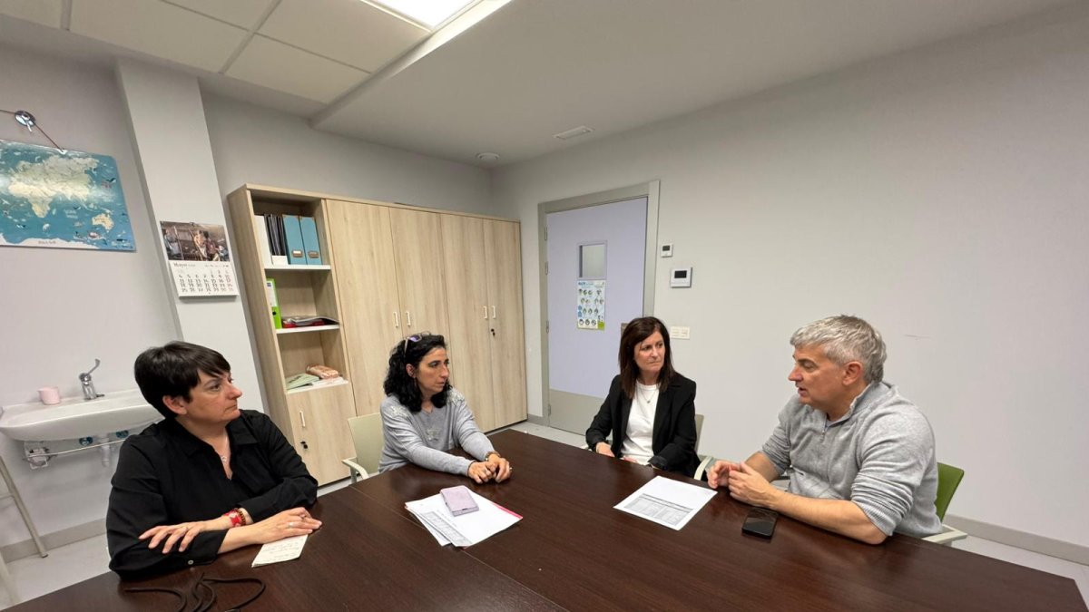Javier Antón, en su visita a Aspace.