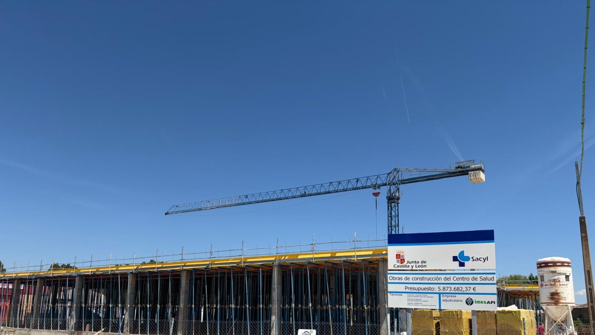 Obras del nuevo centro de salud de El Burgo de Osma.