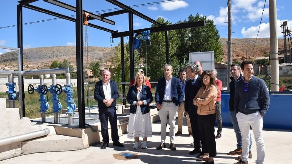 Inauguración de la depuradora de Deza.