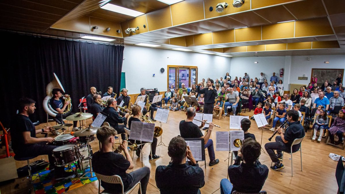 Sesión de la escuela Enclave Musical de la Joven Orquesta Sinfónica de Soria.