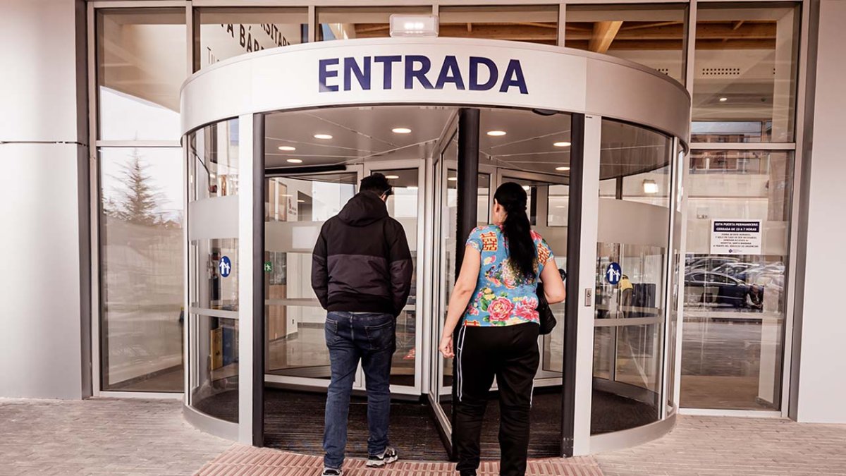 Entrada al Hospital Santa Bárbara