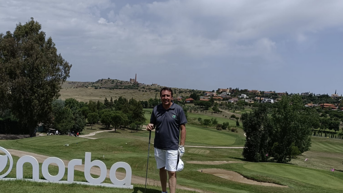 El representante del club soriano en la cita celebrada en tierras extremeñas.