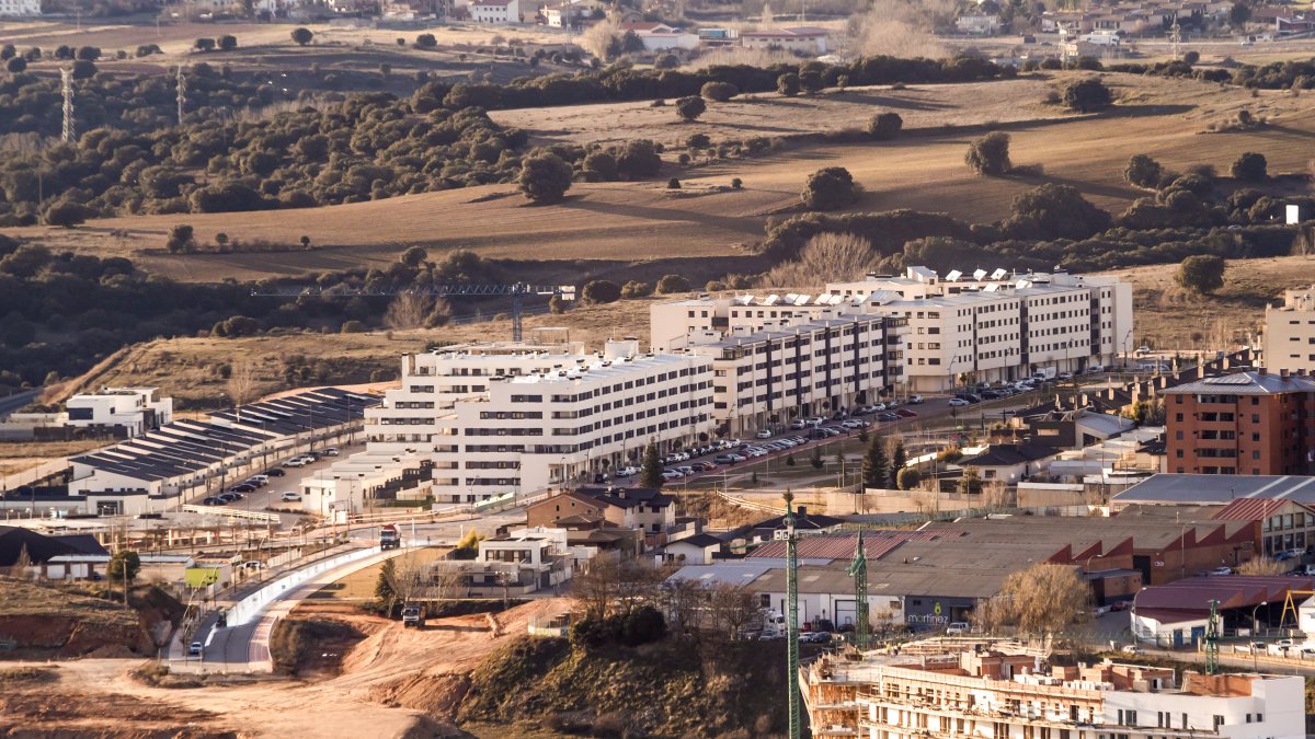 Vista de la Ronda del Duero, con el ‘salto’ programado como última fase.