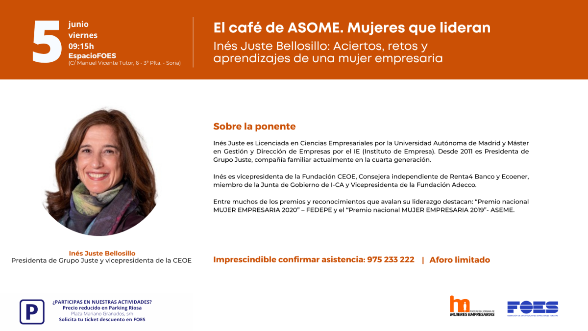 Presentación de la primera sesión de 'El café de ASOME. Mujeres con ideas'.