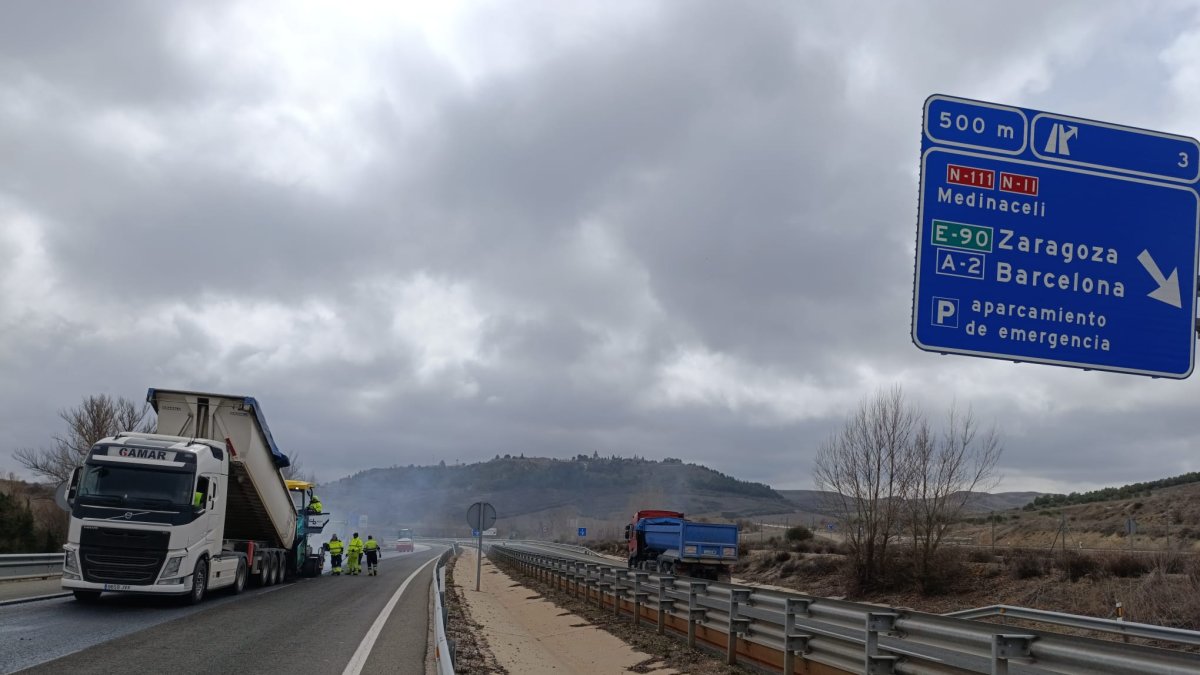 Obras en carreteras.
