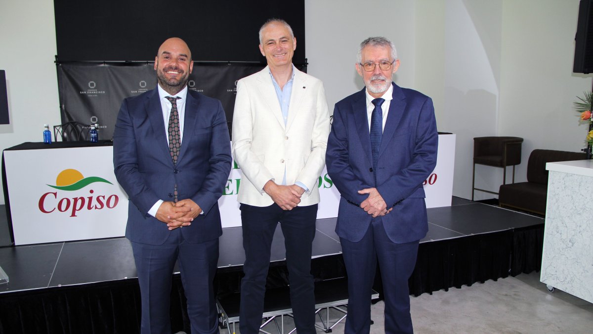 Rubén Carramiñana, presidente; Eduardo Sevillano y Pascual López.