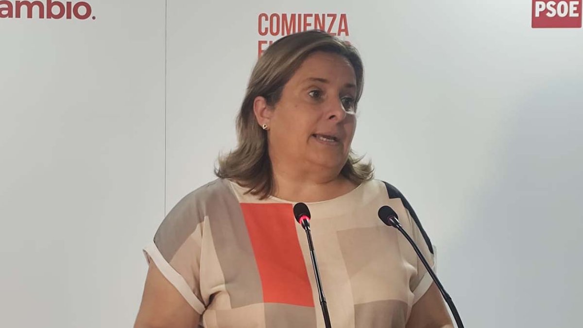 Esther Pérez, portavoz del PSOE en la Diputación de Soria.