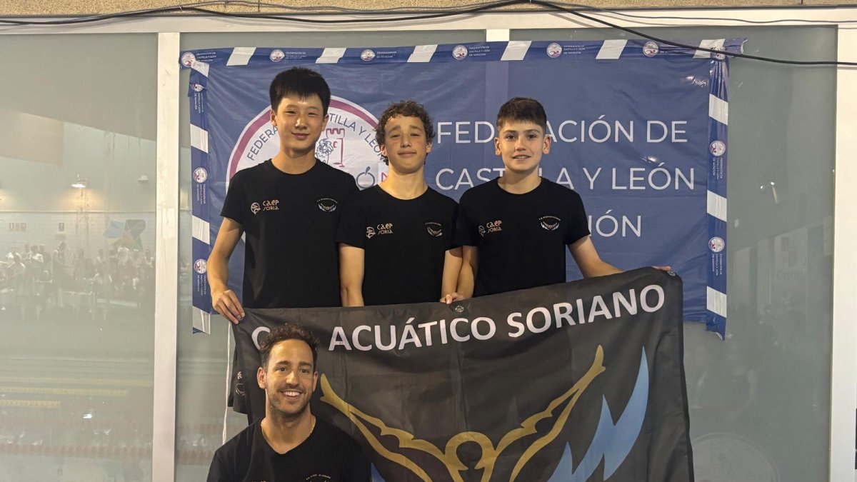 Algunos de los representantes sorianos en la cita.
