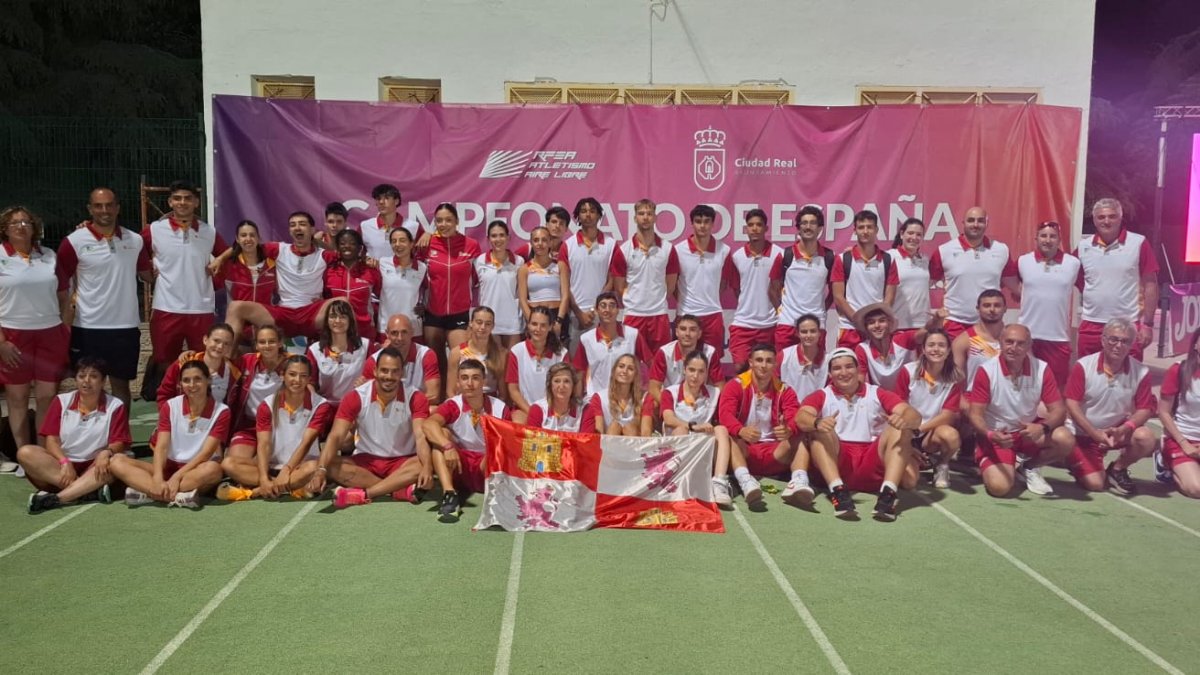 La selección de Castilla y León de Atletismo compite en el Nacional de Logroño.
