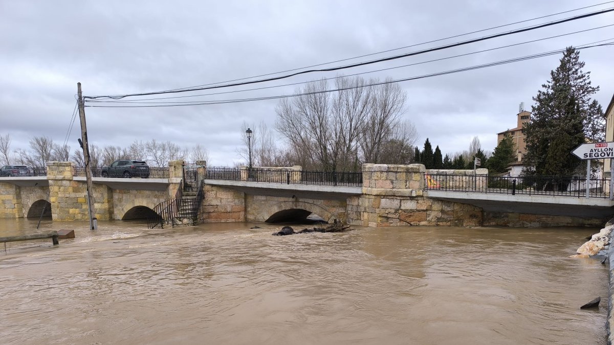 Inundación del Duero en San Esteban.
