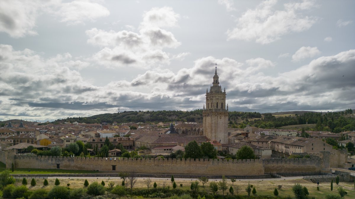 Vista del hermoso municipio de El Burgo de Osma en la provincia de Soria