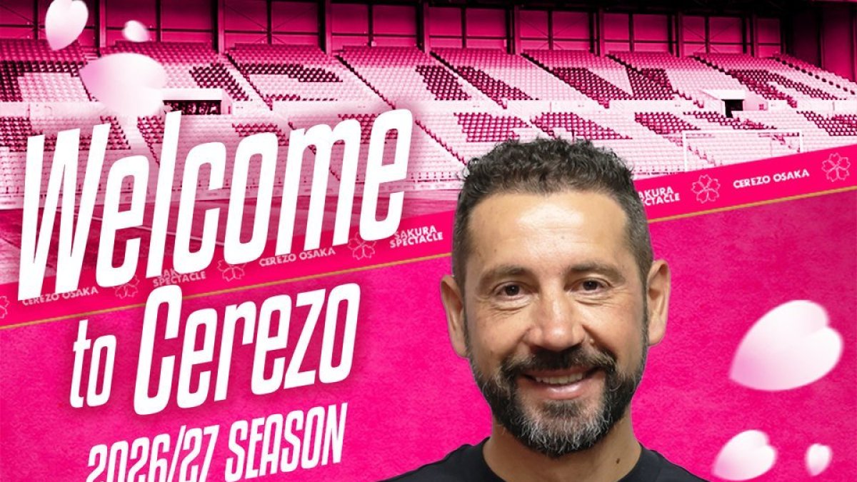 Anuncio del fichaje del técnico soriano por el equipo de Osaka.