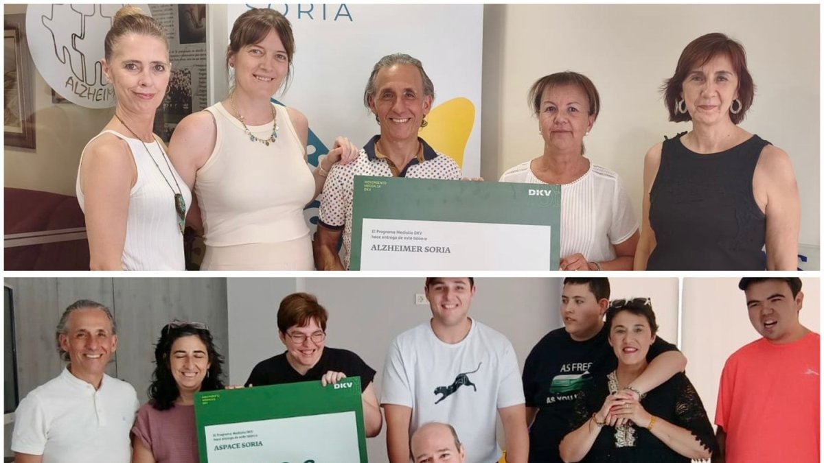 Alzheimer Soria y Aspace Soria reciben los premios Medialia de DKV.