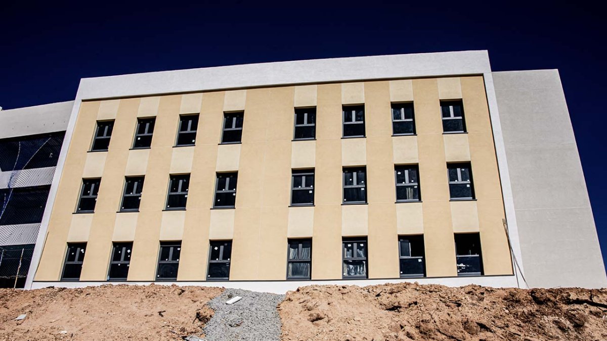 Exterior del Centro de Asilo y Protección Internacional de Soria.