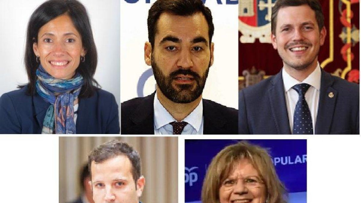Patricia Rodríguez (Ávila), David Fernández (León), Víctor Torres (Palencia), Javier Jiménez (Soria) y Elvira Velasco (Zamora).