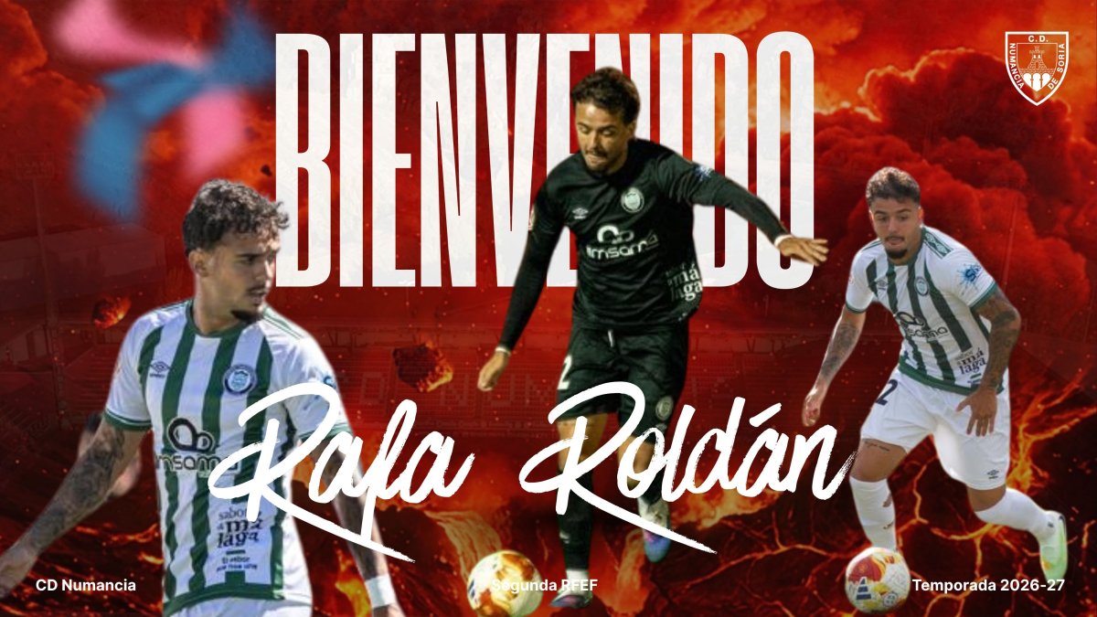 Rafa Roldán llega para reforzar la línea defensiva del Numancia.