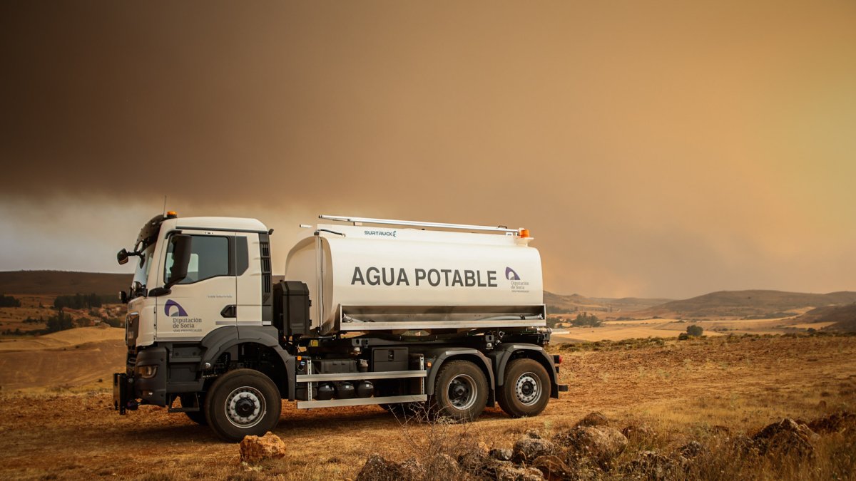 Tensión en el límite provincial de Soria y Guadalajara por el incendio.