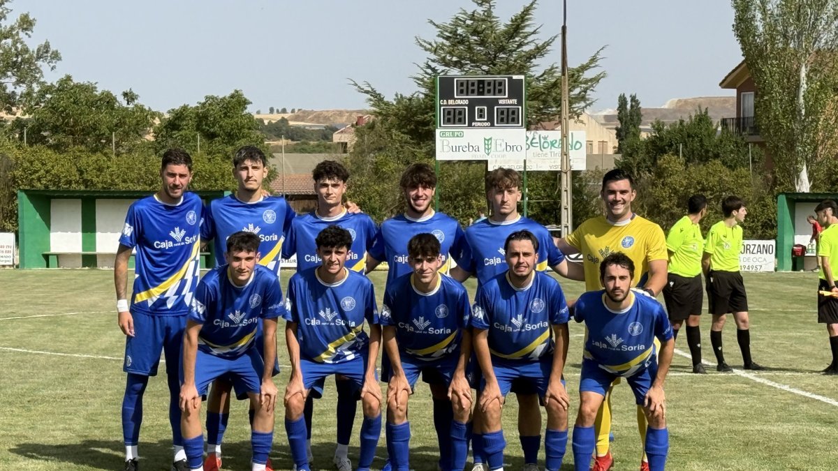 Once del Calasanz en el amistoso ante el Belorado.