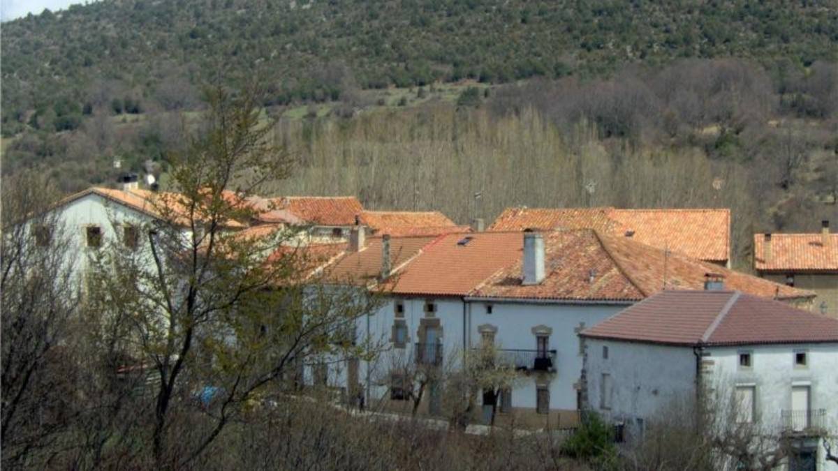 Vista de La Póveda de Soria, pueblo donde se celebra la tradición de La Rosca.