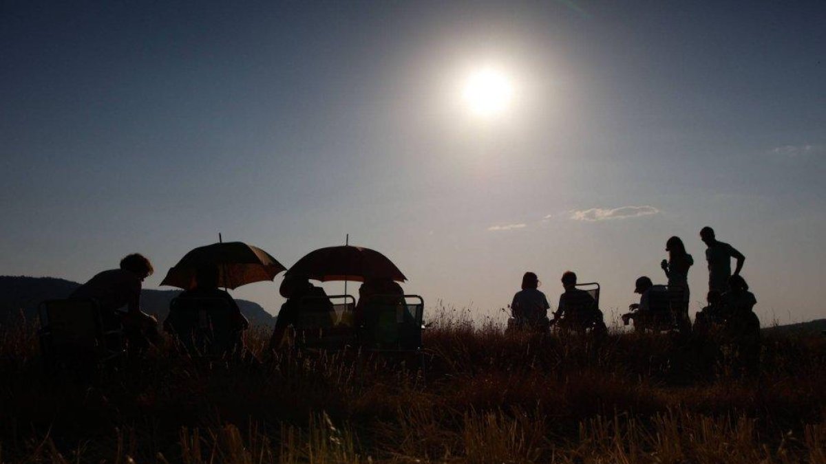 Eclipse en Cidones.