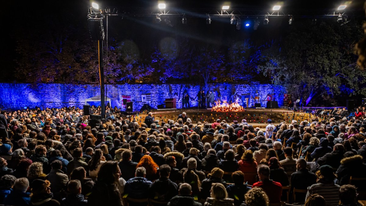 Aspecto de la lectura del Festival de Las Ánimas.