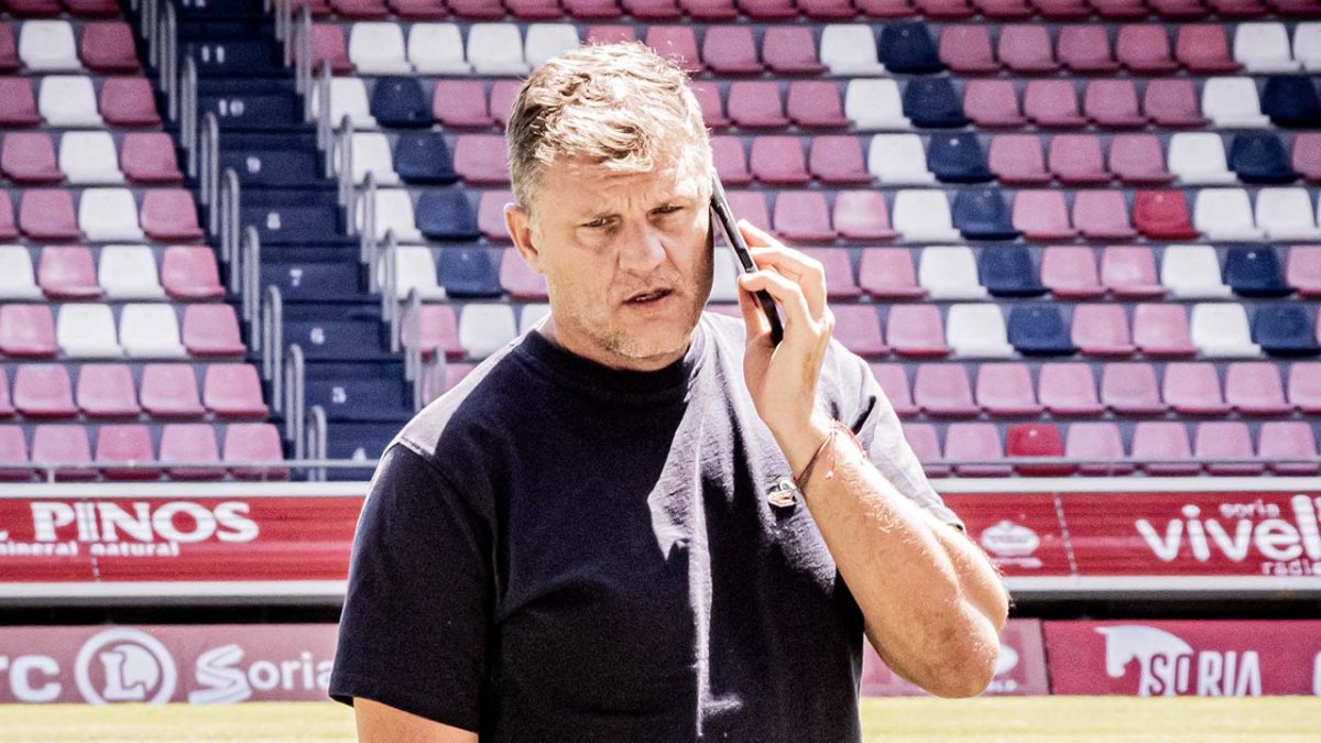 El director deportivo del CD Numancia, Toni García