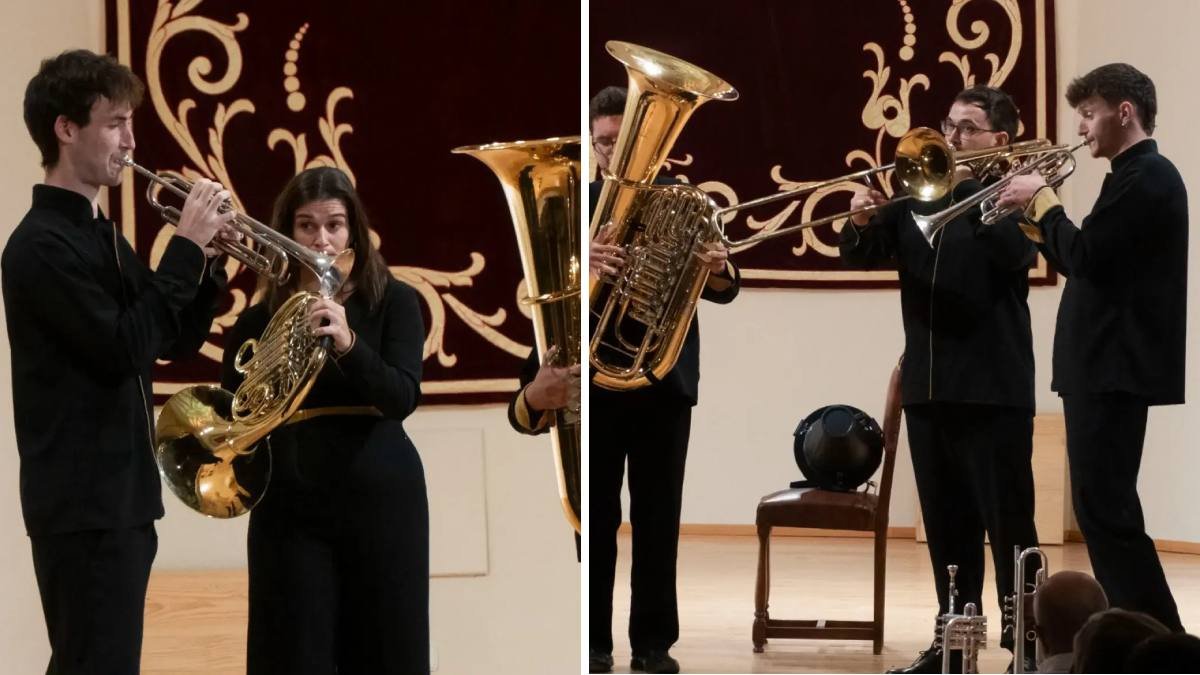 El quinteto de viento metal KamBrass llevó al Otoño Musical Soriano Transfoliación: metamorfosis de la folía, un recorrido por la transformación de esta danza a través de los siglos.