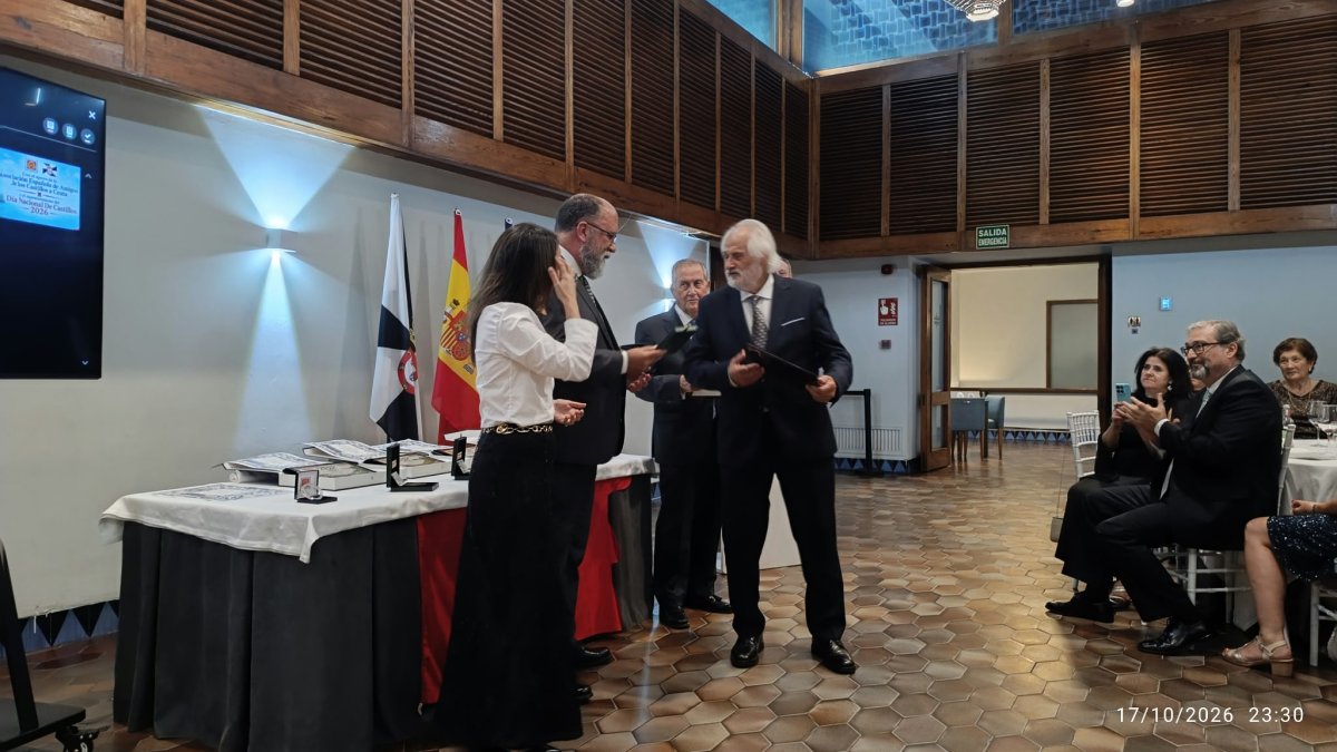 José Antonio Gonzalo, de Tierras del Cid, recibe el premio.