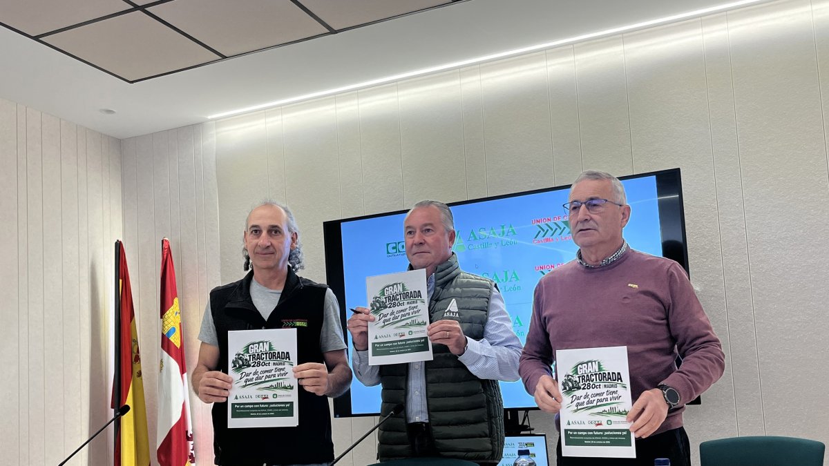 Presentación de las medidas propuestas por ASAJA, COAG Y UCCL.
