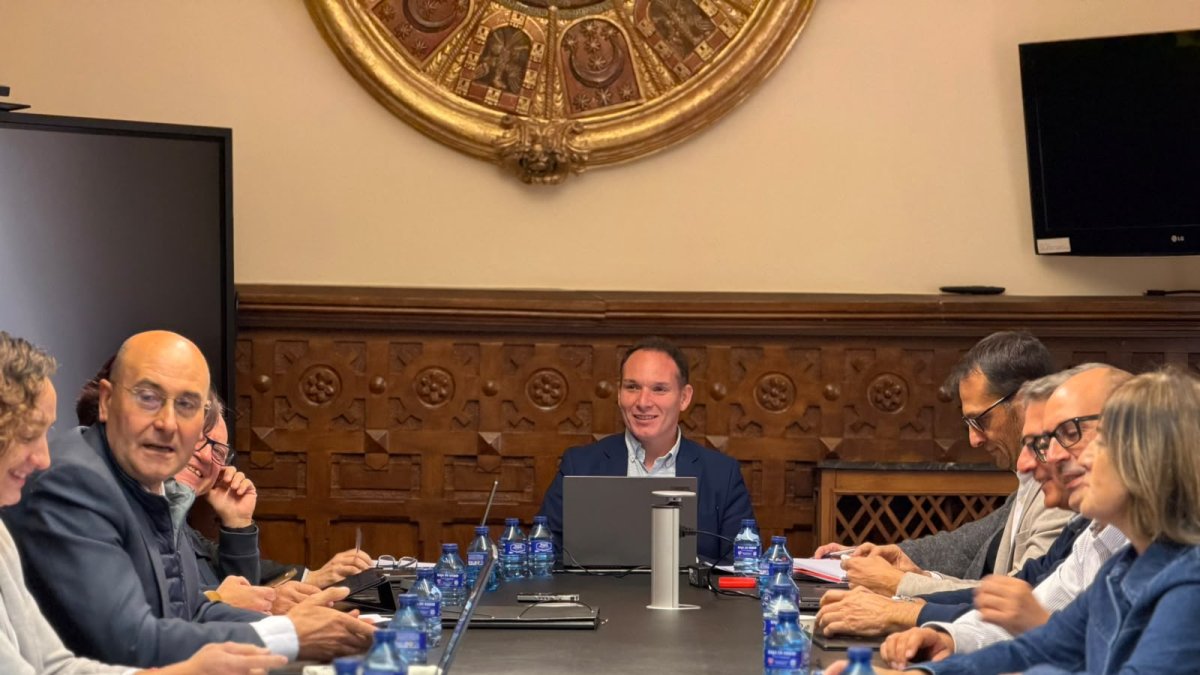 Comisión de Reto Demográfico celebrada este miércoles en la Diputación.