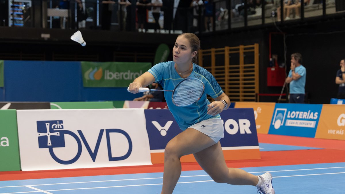 Daniela Corchón durante una competición.