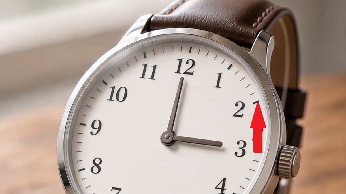 Los relojes se retrasarán una hora en la madrugada del domingo como indica esta imagen, generada por IA.