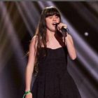 Una alumna del Conservatorio de Soria, participante del concurso de televisión 'La Voz Kids'.