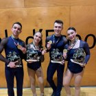 Héctor Díez a la izquierda de la imagen como ganador del Trofeo Sant Jordi de patinaje.