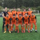 Once de la UD Sámano la pasada jornada.