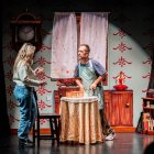 Los actores fueron muy aplaudidos en el Palacio de la Audiencia