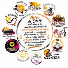 Logotipo de las Cuadrillas con la advertencia.